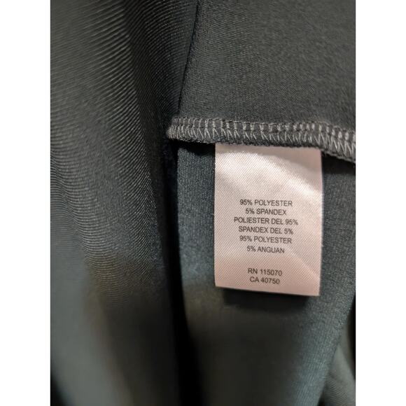 Womens XL Nina Leonard Green Sheath Dress Miracle Matte Travel Workwear Cocktail - Picture 9 of 9